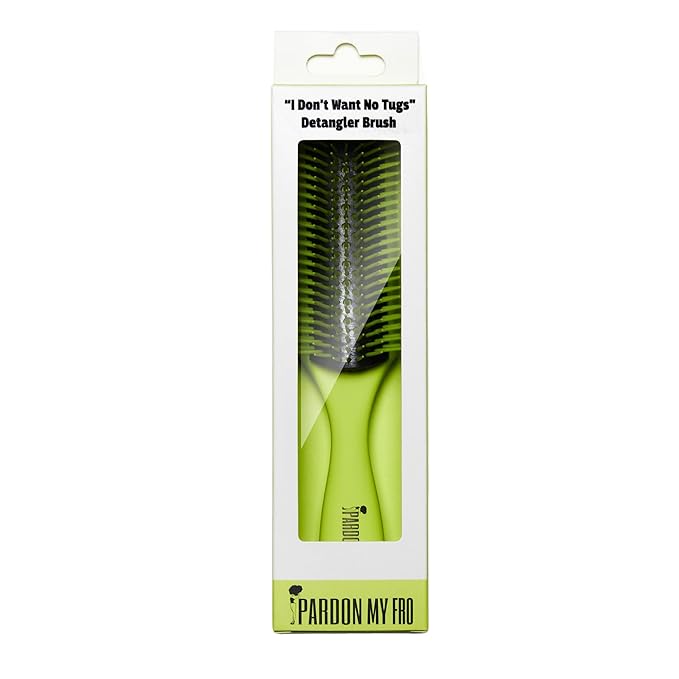 Pardon My Fro Detangler Brush - Effortless Detangling for Wet and Dry Hair - Lightweight Design for All Curly Hair Types