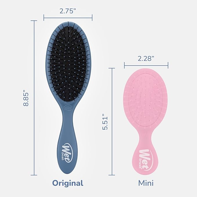 Wet Brush Original Detangler Hair Brush, Elemental Blue, Ultra-Soft IntelliFlex Bristles, Detangling Bristles Glide Through Tangles (Wet Dry & Damaged Hair), Women & Men