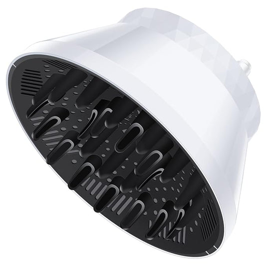 Segbeauty Universal Travel Hair Diffuser, Collapsible Foldable Hair Dryer Attachment Portable for Salon Blower Wavy Curly Hair, Professional Adjustable Fast-drying for Blow Dryer 1.5"-3.22" Nozzle