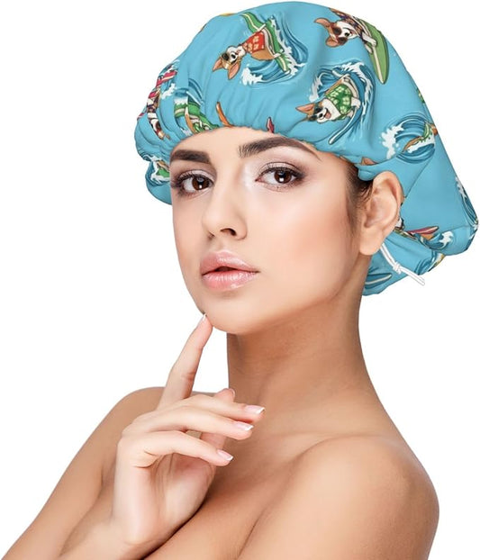 Silk Bonnet for Sleeping, Satin Hair Bonnets, Soft Elastic Band Silk Sleep Cap, Hair Wrap for Women