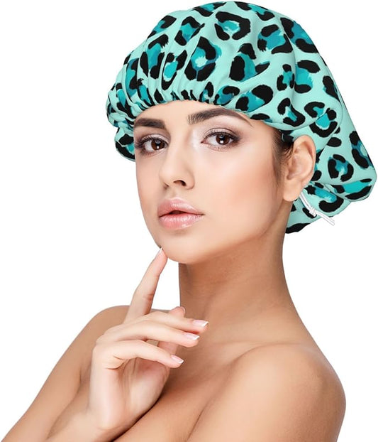 Satin Silk Bonnet for Sleeping Women Double Layer Sleep Hair Bonnets Caps for Curly Braid Hair