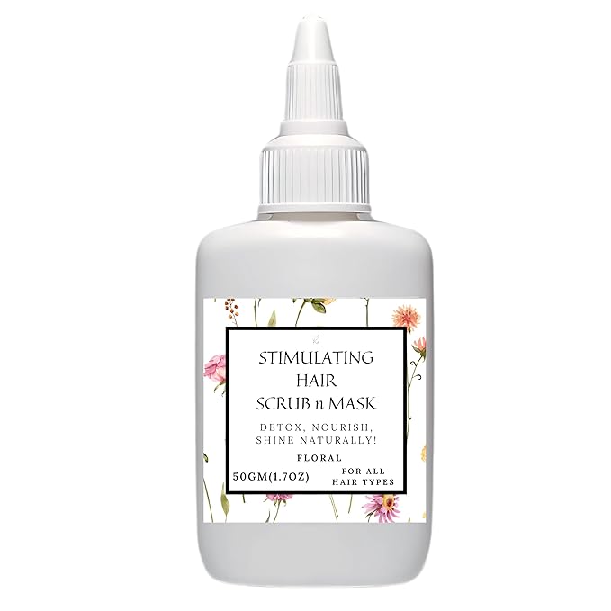 K C Scalp Detox & Hair Treatment Mask - Deep Conditioner for Dry Scalp & Damaged Hair – Scalp Care for Buildup, Flakes & Oil Control – All Hair/Scalp Types – Spa Grade Formula (FLORAL)