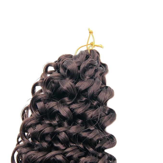 YXCHERISHAIR Curly Crochet Hair GoGo Curl Crochet hair for Women 8Packs Deep Wave Braiding hair,Synthetic Bohemian Crochet Braid Water Wave Crochet hair Extensions(33#,18Inch)