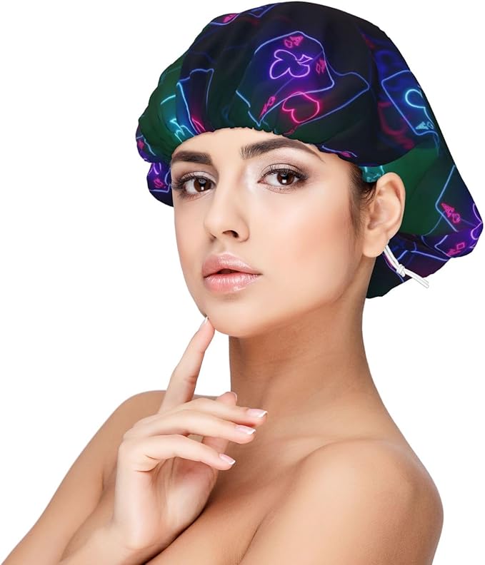 Silk Hair Bonnet for Sleeping, Double Layer Hair Bonnet for Curly Natural Frizz
