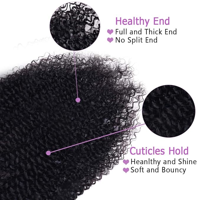 Curly Clip In Extension Human Hair 3C 4A Kinky Curly Clip Ins Full Head for Black Women Brazilian Remy Human Hair Natural Color 8Pcs with18clips 120g/Set (26 inch, curly wave)