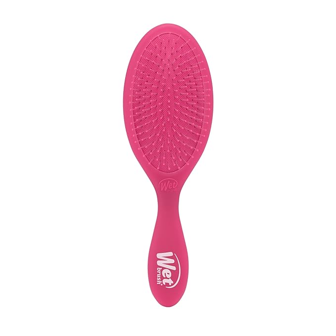 Wet Brush Original Detangler Hair Brush, Pink Frost - Ultra-Soft IntelliFlex Bristles - Detangling Brush Glides Through Tangles For All Hair Types (Wet Dry & Damaged Hair) - Women & Men