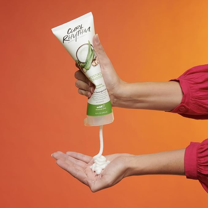 Deep Moisturizing Curl Conditioner - Curly Hair Conditioner with Shea Butter, Coconut, and Aloe - Strengthens and Protects Curls - 4 pc