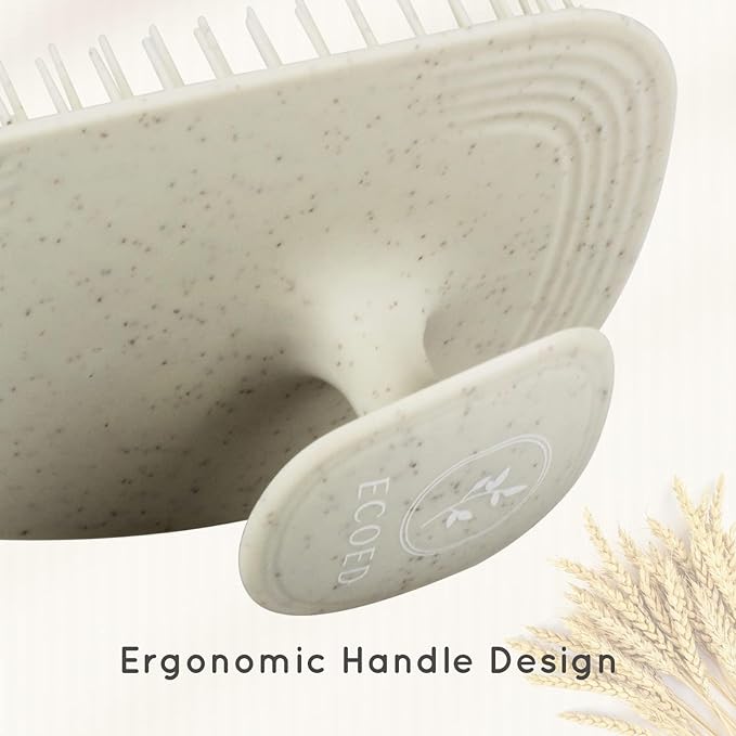 Scalp Massager Shampoo Brush,Scalp Scrubber for Dandruff Removal, Scalp Care Hair Brush Wet & Dry detangler for Men and Women. (Grey, 1pc- Soft for Short & Medium Hair)