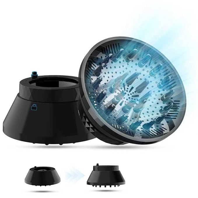 Universal Diffuser Hair Dryer Attachment - Fits Most 1.5-3.2" Blow Dryers, collapsible Diffuser for Curly Wavy Hair to Enhance Curls, Reduce Frizz, Fast Drying Travel Design