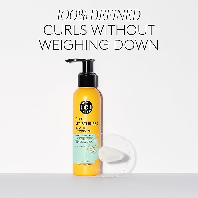COCUNAT - Curl Moisturizer Leave-In - Curly Method Step 1 Styling Cream - Detangles, Hydrates & Preps Curls - Defines & Controls Frizz - Shiny, Smooth, Flexible Curl Finish - 150 ml
