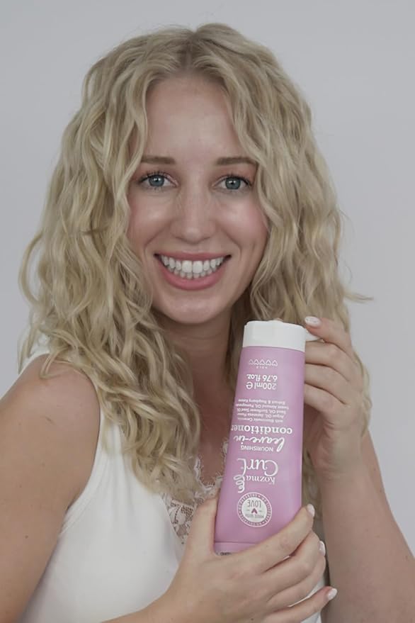 Kozma Curl Nourishing Leave-In Conditioner 200 ml | Lightweight Leave-In for Curly & Wavy Hair | Detangling Moisture Care with Biomimetic Ceramide & Botanical Oils | No Hold