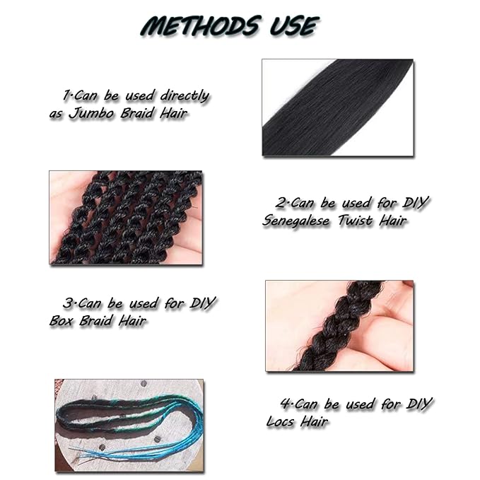 Pre Stretched Braiding Hair Ombre 30 Inch 8 Packs Synthetic Crochet Braids Hot Water Setting Professional Soft Yaki Texture Synthetic Hair Extensions(30 Inch 4/27/613)