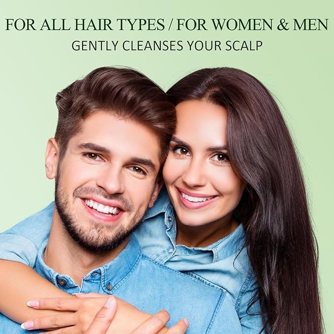 SHVYOG Scalp Scrub, Tea Tree & Coconut Oil Exfoliator Scrub for Itchy Scalp, Anti-Dandruff Detox Clarifying Exfoliator Shampoo with Sea Salt, Scalp Treatment with Scalp Scrubber