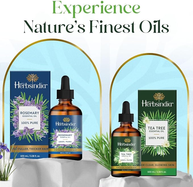 Tea Tree Essential Oil for Skin - Huge 3.3 Fl Oz - 100% Pure - Premium Grade with Glass Dropper, Undiluted, Non-GMO