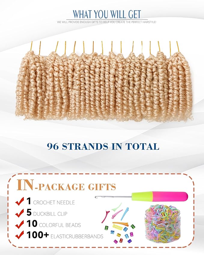 Short Passion Twist Crochet Hair for Black Women and Kids,Pre-Twisted Pre Looped Passion Twist Hair,4 Inch 8 Packs Blonde Short Bob Spring Twist Bohemian Braids,Curly Hair Extensions(4"-8P,613#)