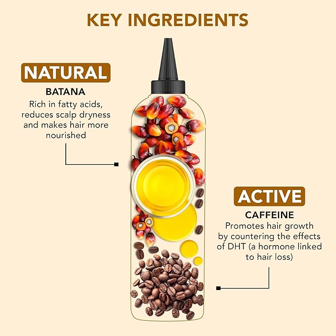 Botanic Hearth Hair Oil for Hair Growth & Home Hair Perm Kit | Strengthening Dry, Frizzy, Damaged Hair & Scalp Treatment | Batana & Caffeine Hair Oil – 6.7 Fl Oz