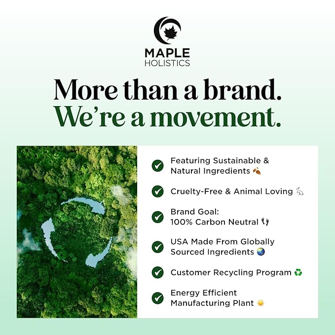 Maple Holistics Clarifying Shampoo for Oily Hair and Scalp - Deep Cleansing Shampoo Build Up Remover with Rosemary Oil - for Greasy Hair & Scalp - Vegan Color Safe Sulfate & Paraben Free (25 Fl Oz)