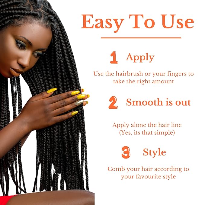 Black Queen 4C Edge Control Gel – Extreme Hold, Flake-Free & Alcohol-Free – Made in USA – 5.6 oz Bonus Size for Braids, Twists & Locs