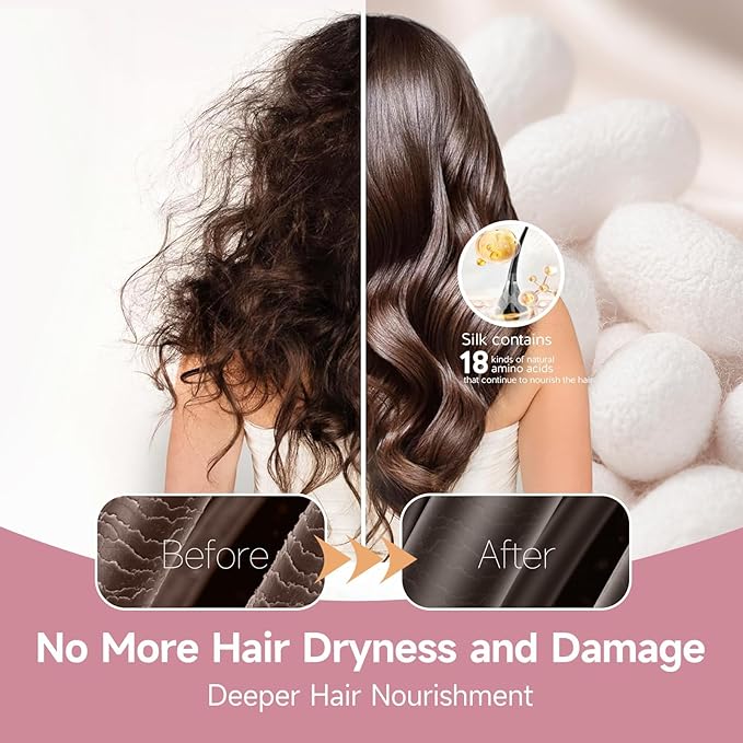 22 Momme 100% Real Mulberry Silk Bonnet for Sleeping Women, Large Hair Care Bonnet for Long Curly Hair, Double Layer Silk Hair Wrap with Soft Elastic Band, Non-Slip Sleep Cap, Black