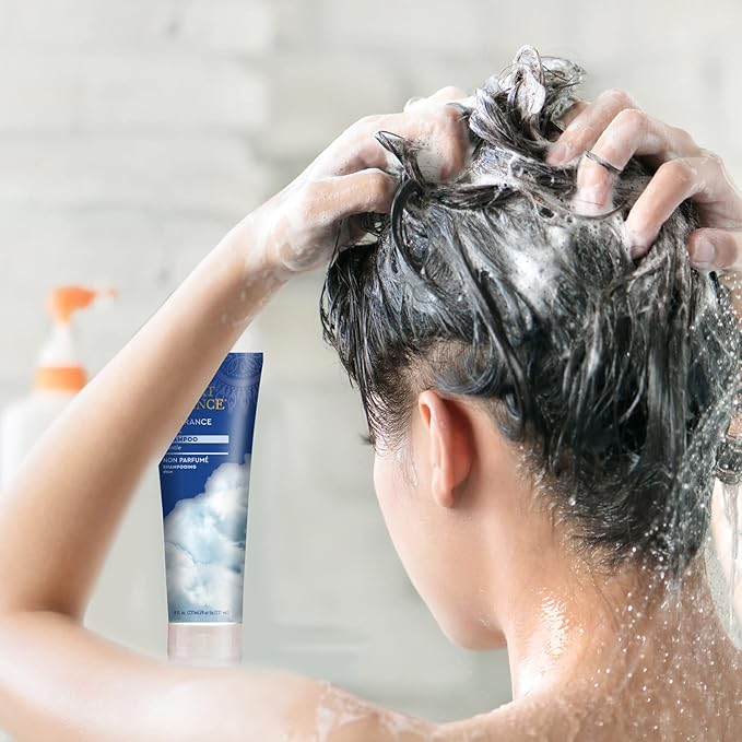 Desert Essence Fragrance Free Shampoo – 8 fl oz – Unscented Gentle Cleanser with Jojoba Oil, Green Tea & Comfrey – Softens & Strengthens Hair, Adds Shine – For Sensitive Scalps