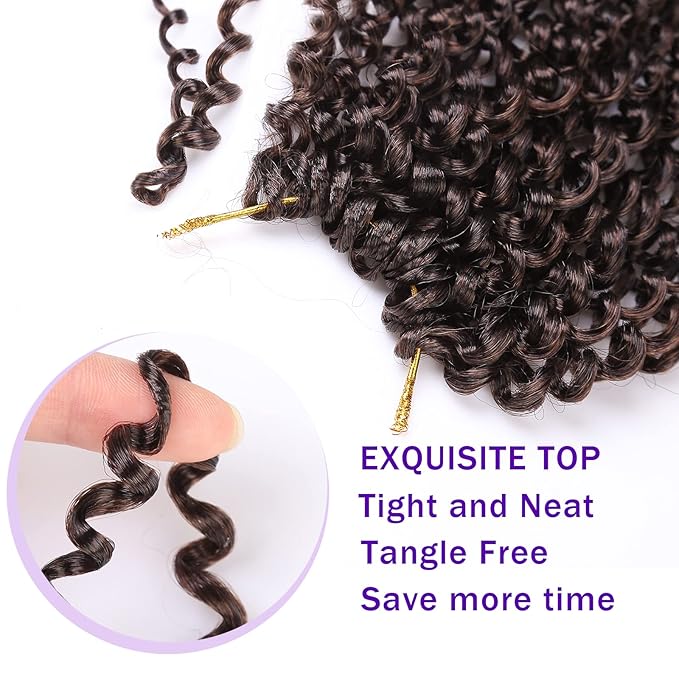 Lady Miranda Passion Twist Hair 18 Inch Jerry Curl Crochet Hair 3X Braid Hair Passion Twist Crochet Hair for Black Women Afro kinky Curly Braiding Hair Extensions (T30#)