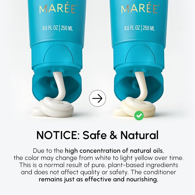 MAREE Hair Conditioner for Women & Men – Deep Conditioning Hydrating Moisturizing Color Safe Conditioner – Hair Moisturizer for Curly Dry Damaged Color Treated – Acondicionador Para Cabello