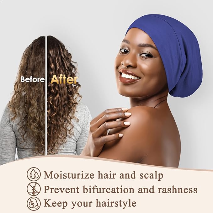 OLESILK 100% Mulberry Silk Bonnet for Sleeping Women, Silk Hair Wrap for Sleeping, Silk Sleep Bonnet for Women&Men, Real Silk, Not Satin