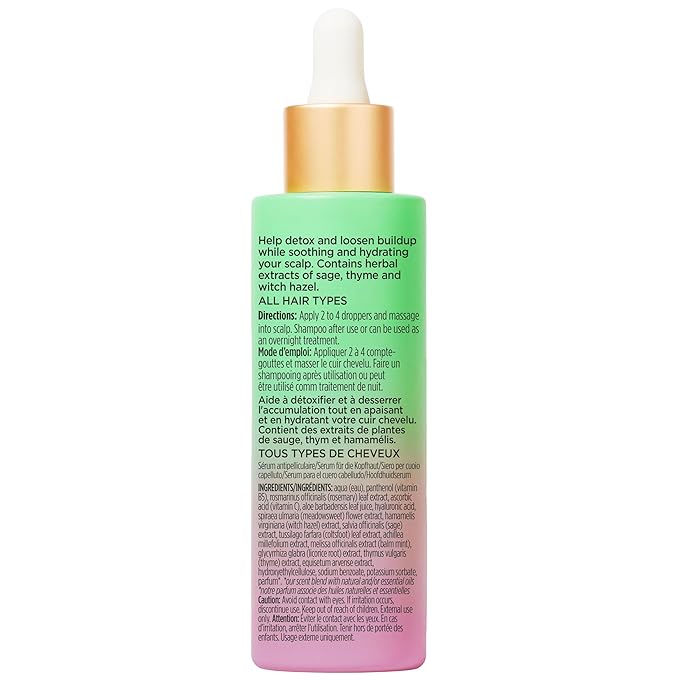 Pacifica Scalp Love Rosemary Mint Serum - Dry, Flaky, and Itchy Scalp Serum, Hydrating, Moisturizing, and Calming Treatment Formulated with Witch Hazel, Vegan and Cruelty-Free - 2 Fl Oz
