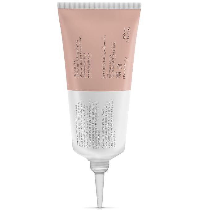 KAMEDIS Scalp Moisturizer Lotion For Dry, Itchy, Dandruff, Flaky & Sensitive Scalp. Over-Night Mask Treatment Botanicals-Based. Parabens Free. 3.38 Fl Oz.