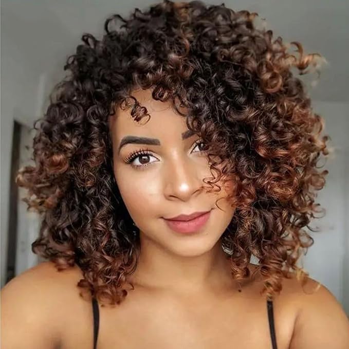 7 Packs Gogo Curl Crochet Hair for Women 8 Inch Pre-Twisted Curly Crochet Hair Pre Looped Deep Ocean Water Wave Beach Curl Crochet Braids Synthetic Braiding Hair Extensions (8 Inch, 1B/4/30)