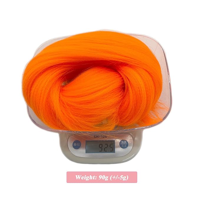 Orange Braiding Hair Pre Stretched Kanekalo Color Braiding Hair Extensions for Braiding Box Braids Micro Crochet Hypoallergenic Jumbo Knotless Kids Pre Curled Prestressed Braiding Hair 26 inch