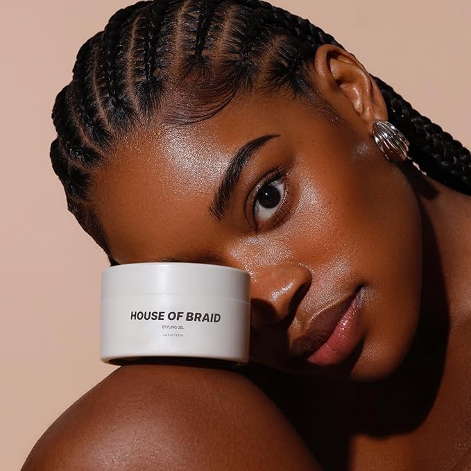 Hair Styling Gel - Extra Hold for Curly, Wavy, Slick Back, Edge Control, Braid Gel - Non Toxic, Frizz and Flake Free Hair Jam with All Natural Ingredients (3.4 Oz)