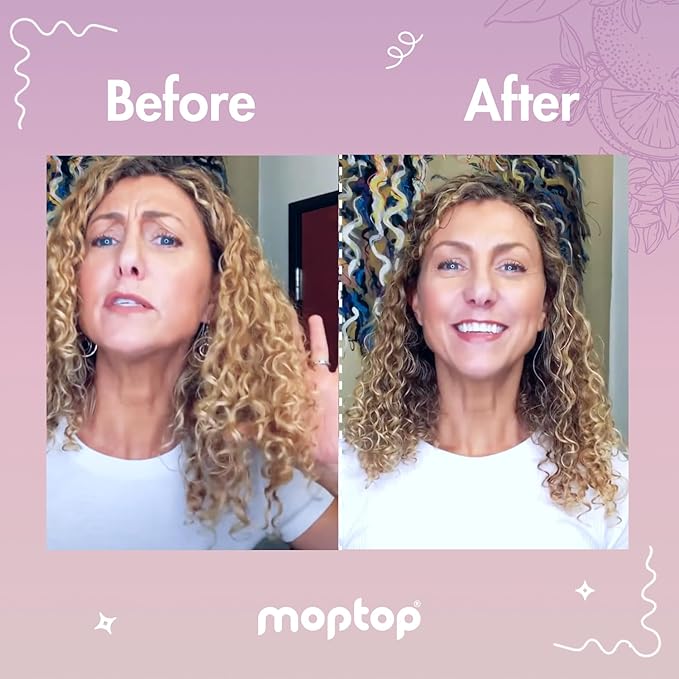 MopTop Gentle Shampoo + Light Conditioner + Curly Hair Gel for Curly, Wavy, and Coily Hair, Color Safe, Moisturizing Womens Hair Care