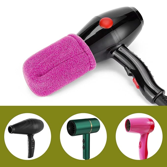 2Pcs Sock Diffuser for Hair Dryer, Universal Diffuser Hair Dryer Attachment Sock Curly Hair Blow Dryer with Diffuser for Curly Hair Diffuser Cap, Fits Most Every Size Blow Dryer (Pink)