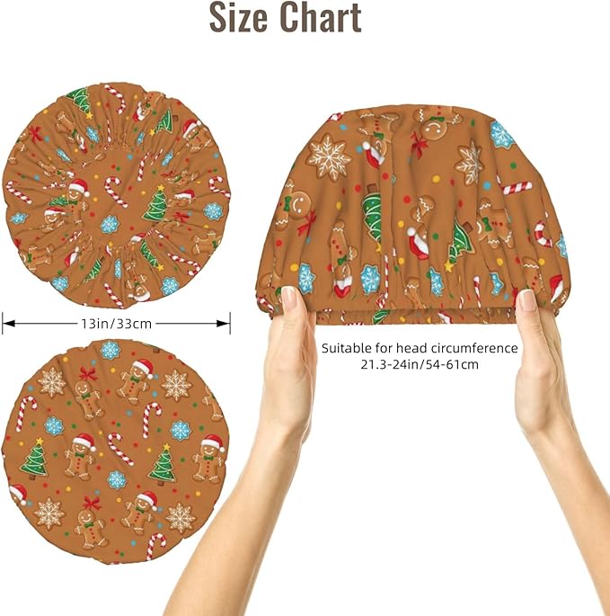 Satin Silk Bonnet for Sleeping Women Double Layer Sleep Hair Bonnets Caps for Curly Braid Hair