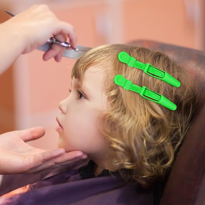 Ondder 24 Pcs Light Green Large Alligator Hair Clips for Styling, Sectioning, Big Pro Salon Gator Hair Clips for Hair Coloring Cutting, Accessories for Women Men Girls