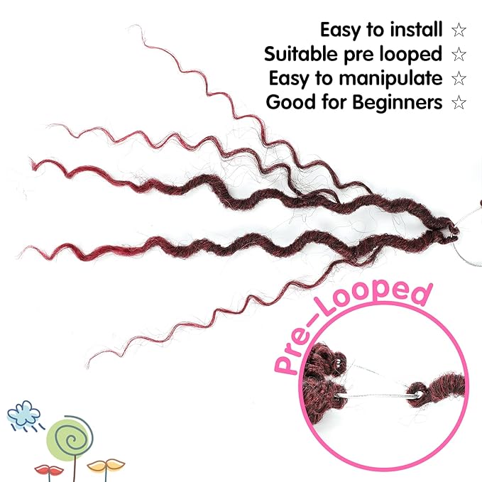 Fulcrum Goddess Locs Crochet Hair 12 Inch, 8 Packs New Faux Locs Crochet Hair for Black Women, Crochet locs with Curly Ends (12Inch (Pack of 8), TBUG#)