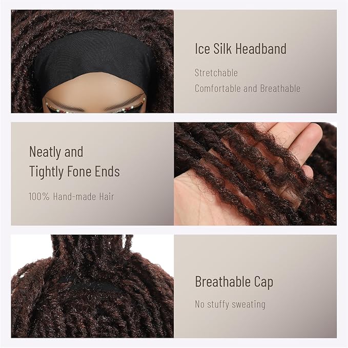 24 Inch Crochet Hair, Crochet Braids with Curly Ends, Goddess Locs Crochet Hair Light Weight & Soft for Women (Brown)