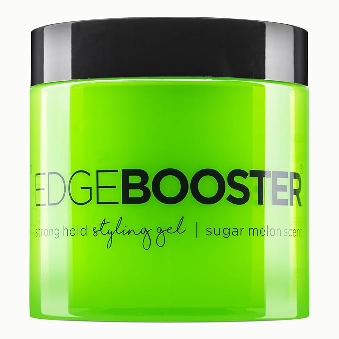 Style Factor EDGE BOOSTER® Strong Hold Styling Gel | Alcohol-Free Hair Gel with Camellia Sinensis Seed Oil for Curly, Wavy & Sleek Styles | Frizz Control, Long-Lasting and Flexible Hold (16.9oz)