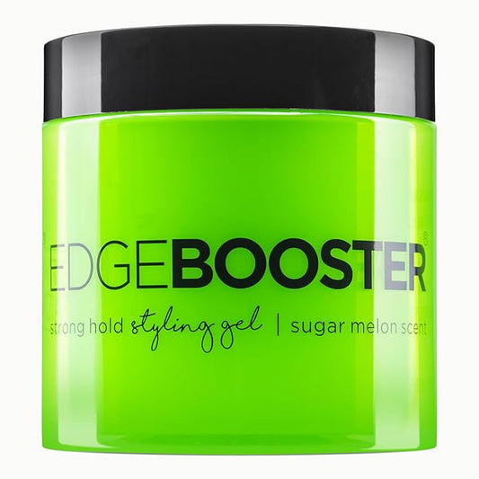 Style Factor EDGE BOOSTER® Strong Hold Styling Gel | Alcohol-Free Hair Gel with Camellia Sinensis Seed Oil for Curly, Wavy & Sleek Styles | Frizz Control, Long-Lasting and Flexible Hold (16.9oz)