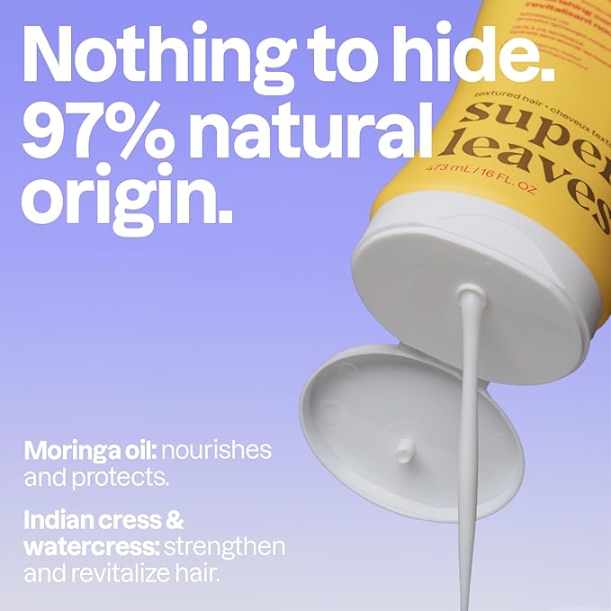 ATTITUDE Nourishing Conditioner for Curly Hair with Moringa Oil, Vegan and Naturally Derived, 3a, 3b, 3c Curl Type, Provides Lightweight Moisture to Curls, 16 Fl Oz (Pack of 6)