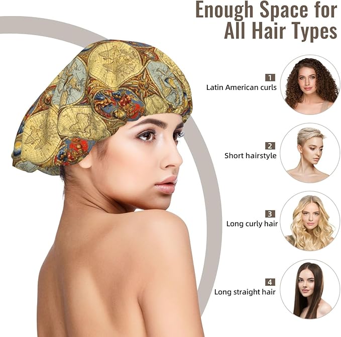 Silk Bonnet for Sleeping, Satin Hair Bonnets, Soft Elastic Band Silk Sleep Cap, Hair Wrap for Women