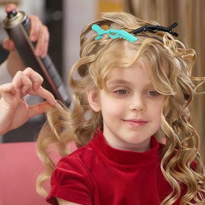 30 Pack Alligator Hair Clips for Styling, Sectioning Crocodile hair Clips Professional Barber Accessories for Salon of Thick Curly Volume Hair (Multicolored 1)