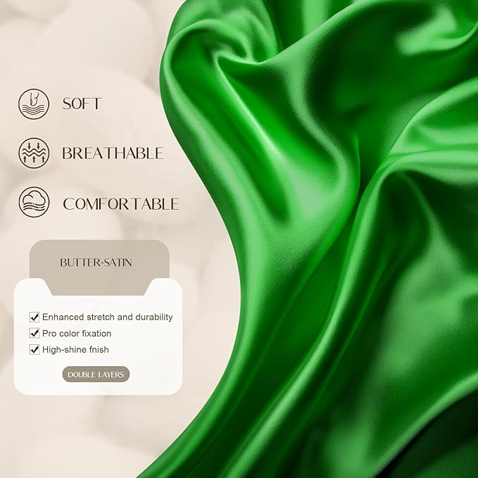 Satin Silk Bonnet for Men & Women, Double Layer Silk Sleep Bonnets, Soft Satin Lined Bonnet for Curly & Natural Hair