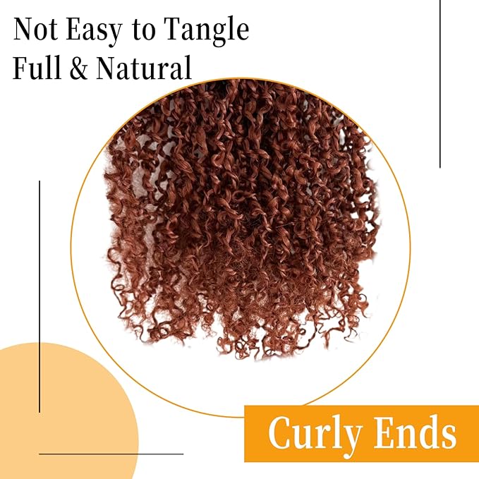 14 Inch Pre-Looped Yanky Twist Crochet Hair, 30 Strands/Pc, Mini Passion Twists, Senegalese Braiding Hair (OT350, 8 Pcs/Pack)