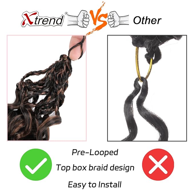 14 Inch Gogo Curl Crochet Hair Ocean Wave Crochet Hair Deep Twist Pre-looped 8 Packs Goddess Box Braids Short Curly Water Wave Synthetic Braiding Hair for Women (16Strands/pack 1BH30#)