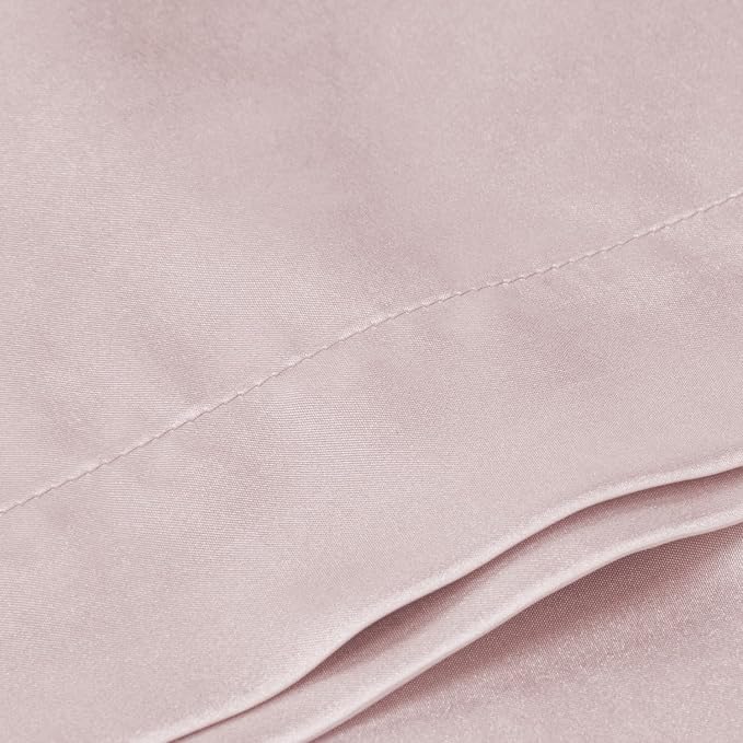 BEDELITE Satin Body Pillow Cover, Super Soft and Cooling Body Pillow Pillowcase for Hair and Skin, Breathable Silky Full Long Pillowcase Cover(20"x54", Lotus Pink)