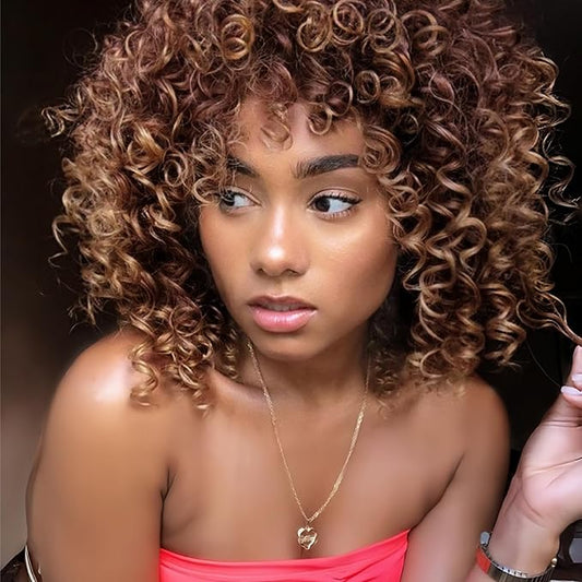 Vomella GoGo Curl Crochet Hair 8 Packs Water Wave 10 Inch Curly Crochet Hair for Women Short Beach Curl Synthetic Deep Twist Extensions(T4/30#)