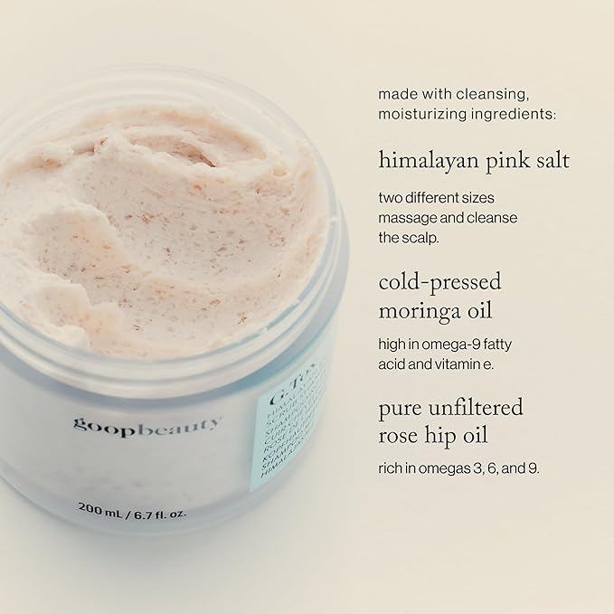 goop Beauty Scalp Scrub Shampoo | Exfoliator to Dexofiy & Purify | Himalayan Salt & Rosehip Oil | Cleanses Hair of Product Buildup | 6.7 fl oz
