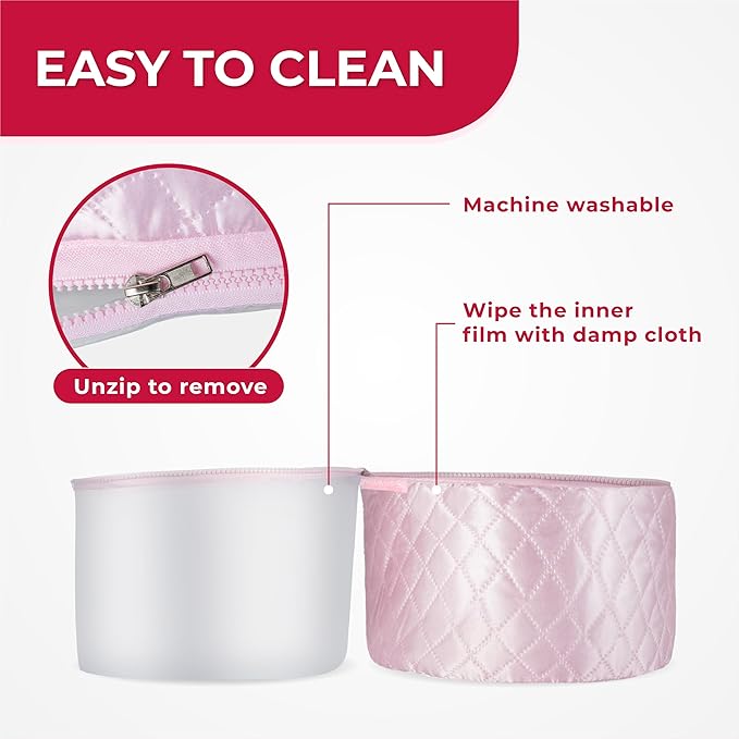 Thermal Steamer Cap for Great Deep Conditioning With 10-level Heat for Natural Black Hair